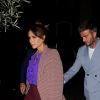 David et Victoria Beckham - Les célébrités assistent au dîner du couple Beckham organisé au "Harry's Bar" lors de la Fashion week à Londres, le 15 septembre 2019.