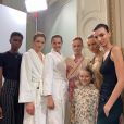 Victoria Beckham soutenue par sa famille lors de son défilé de mode organisé à Londres, le 15 septembre 2019. David Beckham et leurs enfants, Brooklyn, Romeo, Cruz et Harper étaient présents.