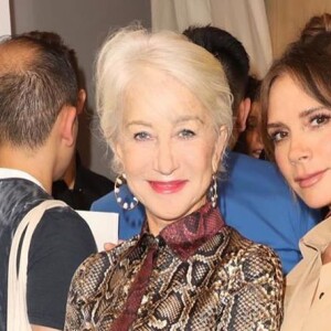 Victoria Beckham et Helen Mirren - Défilé de mode Victoria Beckham organisé à Londres, le 15 septembre 2019.