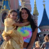 Jade Lagardère a fêté les 7 ans de Liva à Disneyland Paris, le 16 septembre 2019.