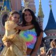 Jade Lagardère a fêté les 7 ans de Liva à Disneyland Paris, le 16 septembre 2019.