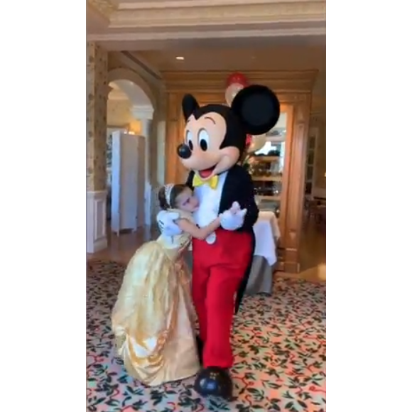 Jade Lagardère a fêté les 7 ans de Liva à Disneyland Paris, le 16 septembre 2019.