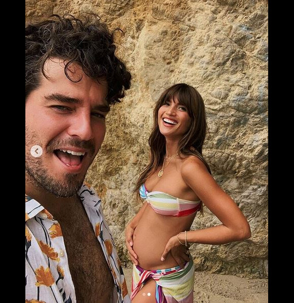 Matt Cooper et Rocky Barnes, enceinte de leur premier enfant. Septembre 2019.