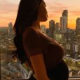 Nabilla Benattia enceinte de huit mois, sur Instagram, le 15 septembre 2019