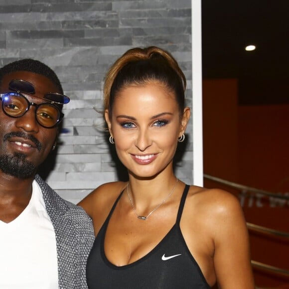 Cédric Doumbe, champion du monde de Kick Boxing et Malika Ménard assiste à l'inauguration d'un nouveau studio Fitwave à Paris le 17 septembre 2019. © Gwendoline Le Goff, Panoramic, Bestimage