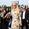 Nicole Kidman arrive au défilé Prada, collection prêt-à-porter printemps-été 2020 lors de la Fashion Week de Milan, le 18 septembre 2019.
