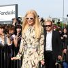Nicole Kidman arrive au défilé Prada, collection prêt-à-porter printemps-été 2020 lors de la Fashion Week de Milan, le 18 septembre 2019.