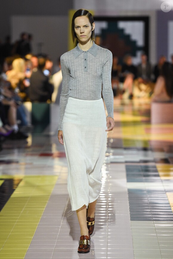 Défilé Prada, collection prêt-à-porter printemps-été 2020 lors de la Fashion Week de Milan, le 18 septembre 2019.