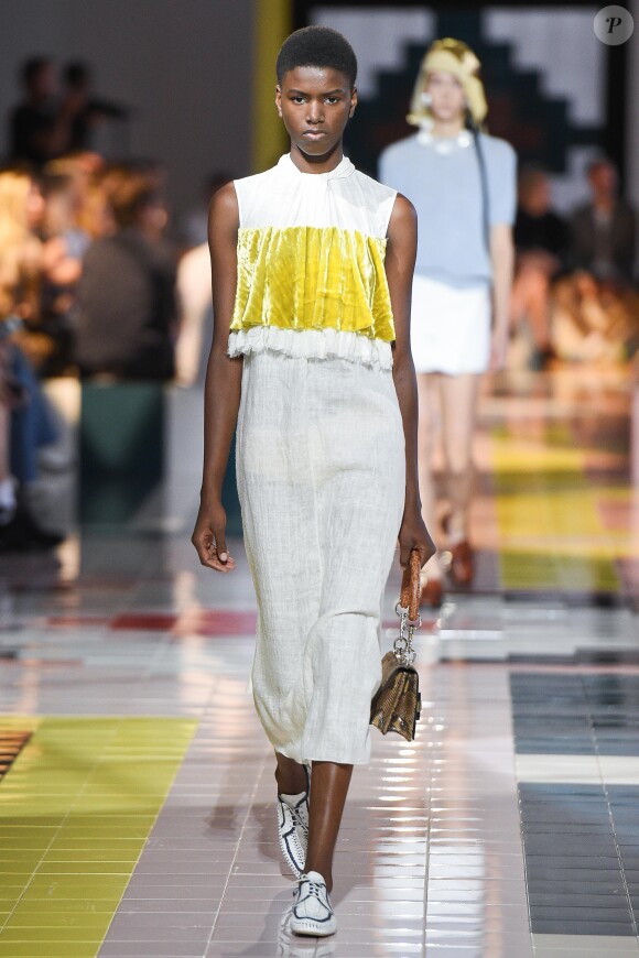 Défilé Prada, collection prêt-à-porter printemps-été 2020 lors de la Fashion Week de Milan, le 18 septembre 2019.