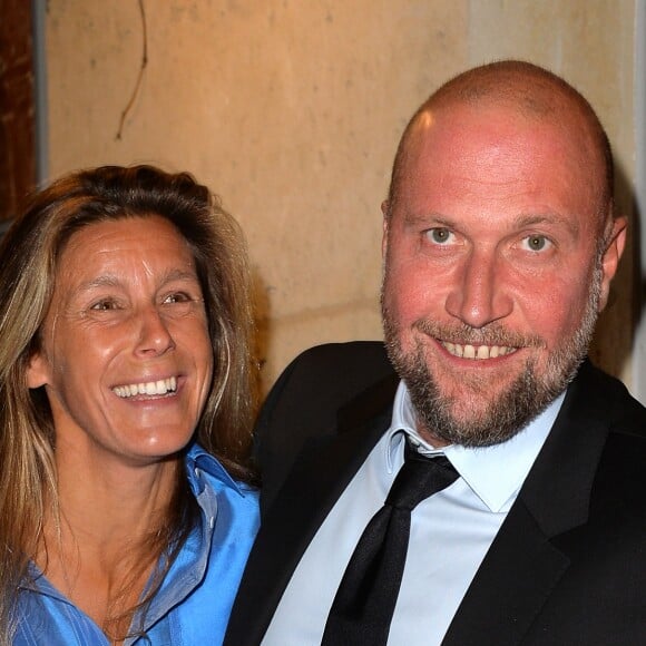 François Damiens et sa compagne Gaëlle lors d'une visite privée et d'un dîner de gala caritatif donné en faveur des actions de l'association "Un Rien C'est Tout" au musée Rodin à Paris, France, le 19 septembre 2019. © Veeren/Bestimage