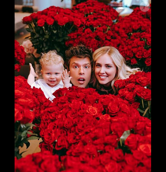 Chiara Ferragni fête ses 32 ans en famille, avec son fils Leone. Mai 2019.
