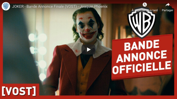 La bande-annonce du film "Joker", au cinéma le 9 octobre 2019.