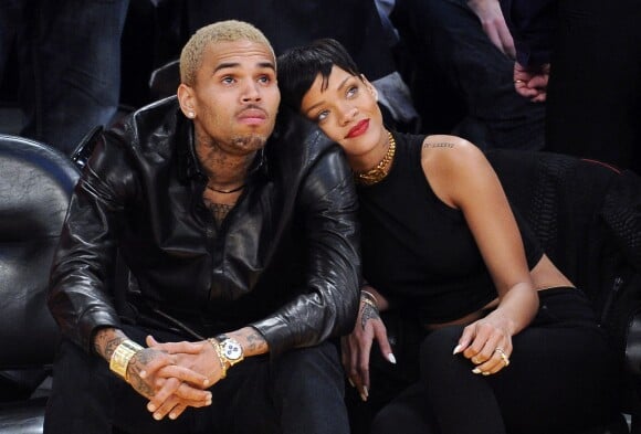 Rihanna et Chris Brown à Los Angeles, le 25 décembre 2012.