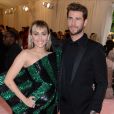 Miley Cyrus et son mari Liam Hemsworth - Arrivées des people à la 71ème édition du MET Gala (Met Ball, Costume Institute Benefit) sur le thème "Camp: Notes on Fashion" au Metropolitan Museum of Art à New York, le 6 mai 2019