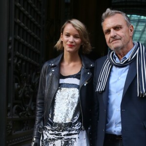 Pauline de Drouas, Jean-Charles de Castelbajac - Arrivée des people au défilé de mode Vivienne Westwood collection prêt-à-porter Printemps/Eté 2018 lors de la fashion week à Paris le 30 septembre 2017. © CVS-Veeren/Bestimage