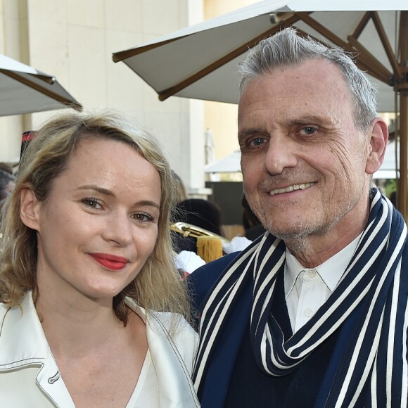 Jean-Charles de Castelbajac et sa compagne Pauline de Drouas - Conférence de presse du "Longines Paris Eiffel Jumping" (Etape du Longines Global Champions Tour 2018) au Café de l'Homme à Paris le 29 mai 2018. © Veeren/Bestimage