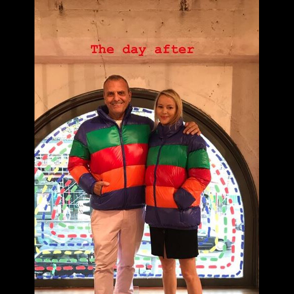 Jean-Charles de Castelbajac et son épouse Pauline dans des créations pour United colors of Benetton. Instagram, le 22 septembre 2019.