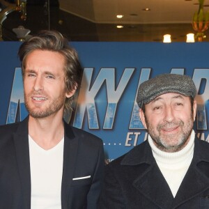 Philippe Lacheau et Kad Merad à l'avant-première du film "Nicky Larson et le Parfum de Cupidon" au cinéma Le Grand Rex à Paris, France, le 1er février 2019. © Coadic Guirec/Bestimage