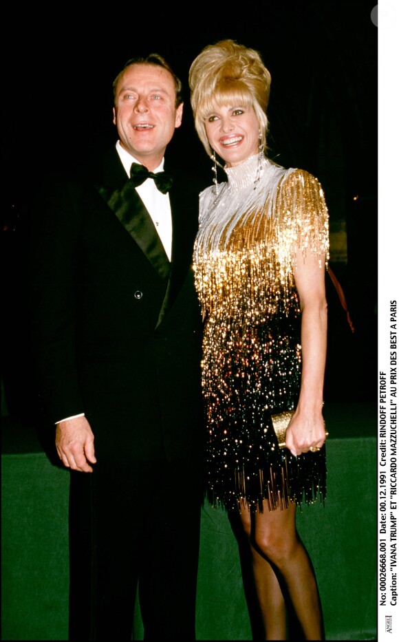 Riccardo Mazzuchelli et Ivana Trump en décembre 1991.