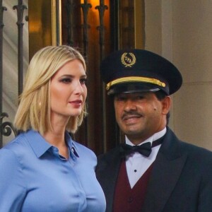 Ivanka Trump, conseillère du président américain, quitte son appartement new-yorkais pour se rendre au siège des Nations Unies. New York. Le 23 septembre 2019.