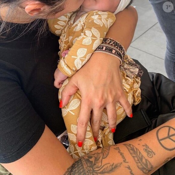 Anaïs Camizuli avec sa fille Kessi, sur Instagram, le 9 septembre 2019