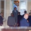 Le président Emmanuel Macron et sa femme Brigitte arrivent au domicile de Jacques Chirac à Paris le 26 septembre 2019.