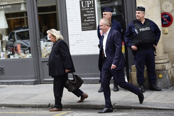 François-Henri Pinault, sa mère Maryvonne - Les membres de la famille Pinault passent au domicile de Jacques Chirac à Paris le 26 septembre 2019. Jacques Chirac et sa femme vivaient dans un hôtel particulier prêté par la famille Pinault.