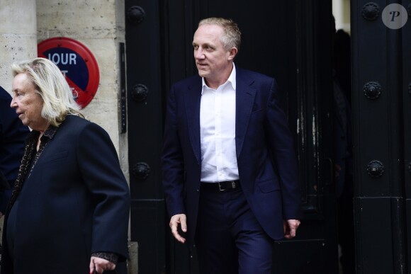 François-Henri Pinault, sa mère Maryvonne - Les membres de la famille Pinault passent au domicile de Jacques Chirac à Paris le 26 septembre 2019. Jacques Chirac et sa femme vivaient dans un hôtel particulier prêté par la famille Pinault.