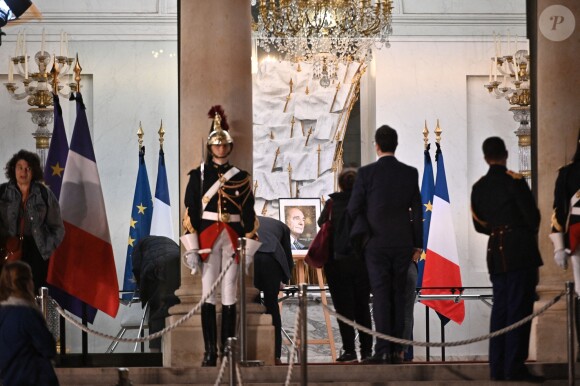 Hommages à Jacques Chirac au palais de l'Elysée, le 26 septembre 2019.