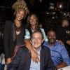 Amanda Scott, Nathalie Marquay, son mari Jean-Pierre Pernaut et Harry Roselmack assistent à la soirée de sortie du clip "Radio Aktébo" de l'association Aktebo, au profit des enfants malades, au Don Camilo. Paris, le 17 septembre 2019. © Jack Tribeca/Bestimage