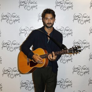 Jérémy Frérot - Photocall de la 7ème édition du concert caritatif "Leurs voix pour l'espoir" au profil de la recherche contre le cancer du pancréas à l'Olympia à Paris, France, le 1er octobre 2018. © Marc Ausset-Lacroix/Bestimage