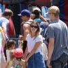 Hayden Christiansen et Rachel Bilson se retrouvent pour passer l'après-midi avec leur fille Briar Rose dans un parc à Los Angeles, le 21 juillet 2019