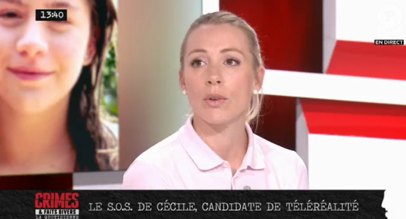 Cécile de "L'amour par défaut" lance un appel à l'aide pour retrouver sa fille, le 30 septembre 2019, sur NRJ12