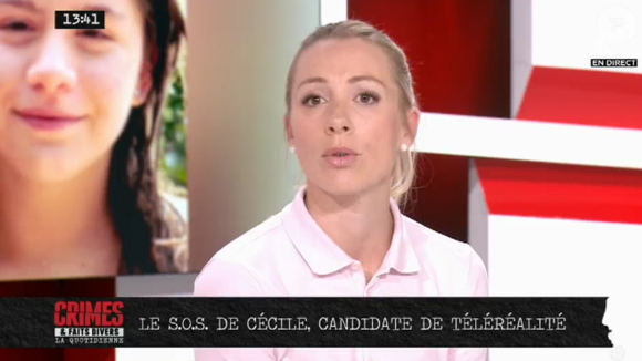 Cécile de "L'amour par défaut" lance un appel à l'aide pour retrouver sa fille, le 30 septembre 2019, sur NRJ12