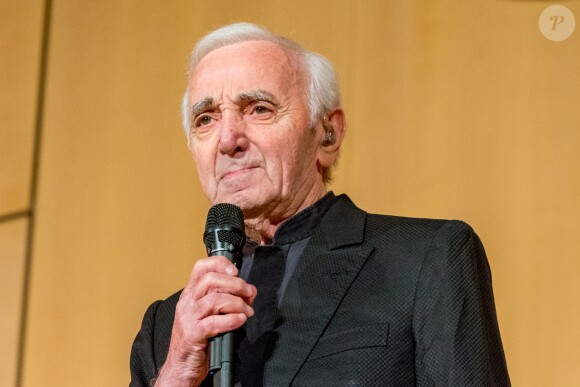 Charles Aznavour en concert à l'Office des Nations Unies à Genève. Le 13 mars 2018 13/03/2018 - Genève