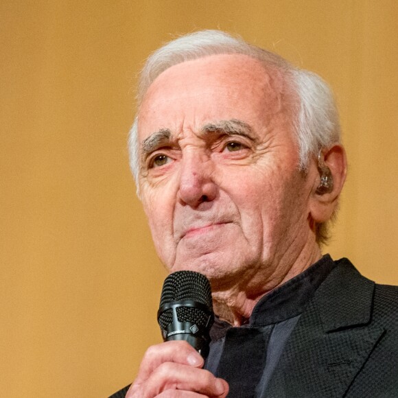 Charles Aznavour en concert à l'Office des Nations Unies à Genève. Le 13 mars 2018 13/03/2018 - Genève