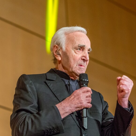 Charles Aznavour en concert à l'Office des Nations Unies à Genève. Le 13 mars 2018 13/03/2018 - Genève