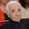Charles Aznavour Enregistrement de l'émission " Vivement Dimanche " qui sera diffusée le 3 Mai 2015.