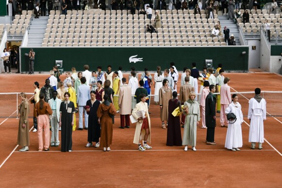 Défilé Lacoste, collection printemps-été 2020 au Stade Roland-Garros. Paris, le 1er octobre 2019.