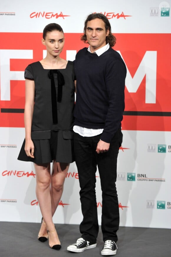 Rooney Mara, Joaquin Phoenix - Photocall du film "Her" lors du 8eme festival international du film de Rome, le 10 Novembre 2013.