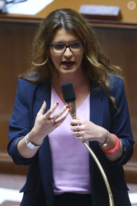 Marlène Schiappa - Secrétaire d'État auprès du Premier ministre, chargée de l'Égalite entre les femmes et les hommes et la lutte contre les discriminations - Questions d'actualité au gouvernement à l'Assemblée Nationale, Paris le 22 Mai 2019.