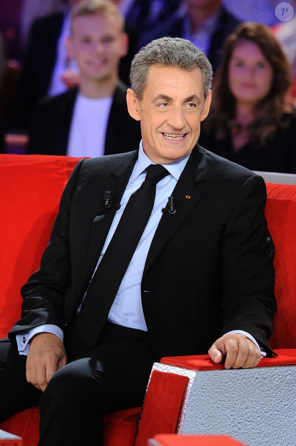 Exclusif - Nicolas Sarkozy - Enregistrement de l'émission "Vivement Dimanche" à Paris le 30 septembre 2019. Diffusion le 06/10/2019 sur France 2 . © Guillaume Gaffiot/Bestimage