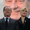 François Hollande et sa compagne Julie Gayet - Claude Chirac, son mari Frédéric Salat-Baroux et son fils Martin Rey-Chirac se sont rendu au musée du président Jacques Chirac de Sarran en Corrèze le 5 octobre 2019. Le conseil départemental de la Corrèze y organise une journée du souvenir et de l'amitié, à la mémoire de Jacques Chirac. Un hommage public, ouvert à tous, où un banquet attend les convives. Tête de veau, pommes du Limousin et fromage local sont au menu, en souvenir du coup de fourchette de Jacques Chirac et de son attachement au terroir corrézien. © Patrick Bernard/Bestimage