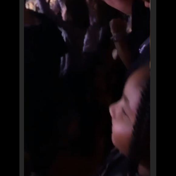 Christina Milian dans le public du concert Pyramide Tour de Strasbourg le 5 octobre 2019.
