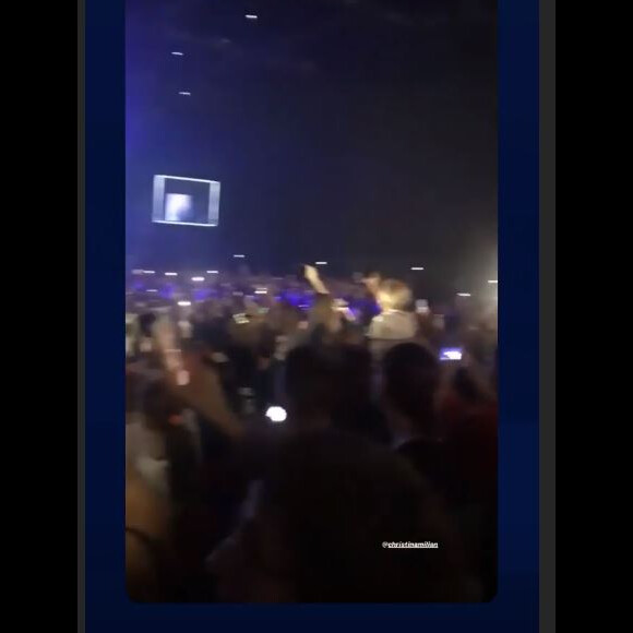 Christina Milian dans le public du concert Pyramide Tour de Strasbourg le 5 octobre 2019.