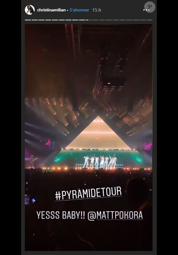 Christina Milian dans le public du concert Pyramide Tour de Strasbourg le 5 octobre 2019.