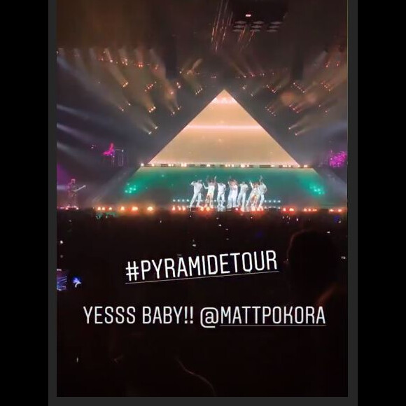 Christina Milian dans le public du concert Pyramide Tour de Strasbourg le 5 octobre 2019.
