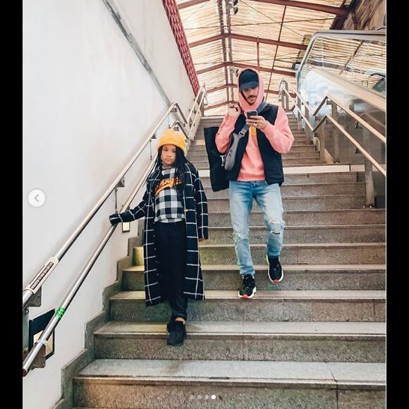 Christina Milian, M. Pokora et Violet à Strasbourg le 6 octobre 2019.