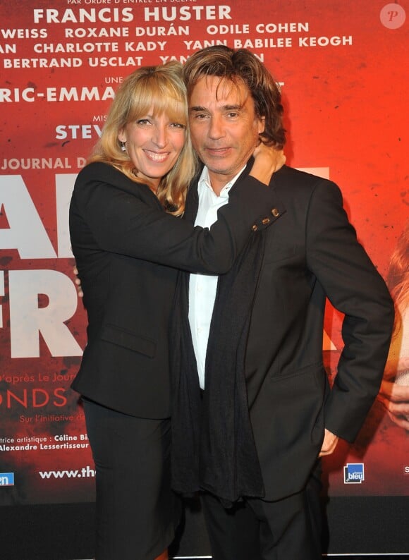 Exclusif - Jean-Michel Jarre et sa soeur Stéphanie - Première de la pièce "Anne Franck" au théâtre Rive Gauche le 11 septembre 2012.