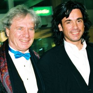 Maurice Jarre, sa femme Fui Fong Khong Jarre et son fils Jean-Michel - Soirée des Victoires de la musique le 14 février 1995.